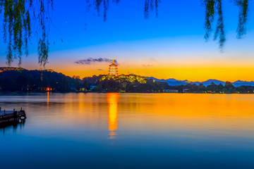 The beautiful landscape of Hangzhou, West Lake