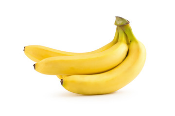 Bunch of bananas isolated on a white background