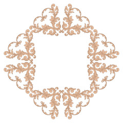 Classical baroque ornament vector 