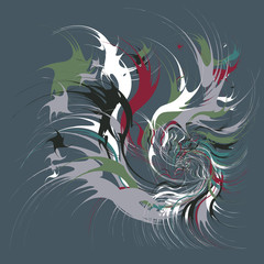 Paint Splashes Abstract Background