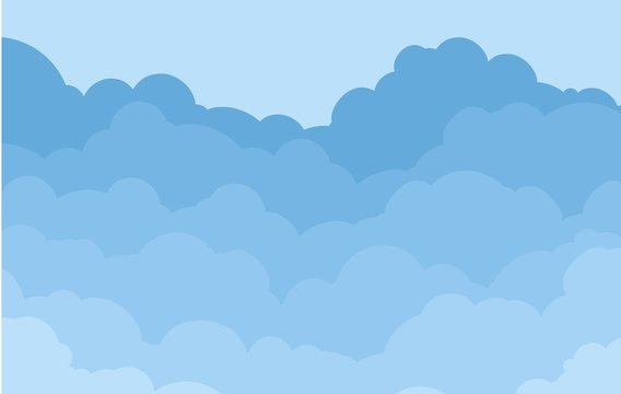 Background with clouds. 