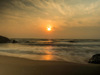 sun rise at the beach