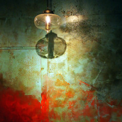 light with grunge background
