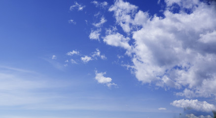 clouds in blue sky