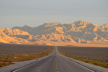 Fototapeta na wymiar Extraterrestrial Highway in Sand Spring Valley, Nevada.