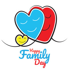 Happy family day vector