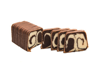 marble cake isolated