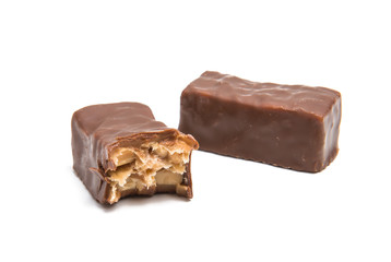 chocolate bar isolated