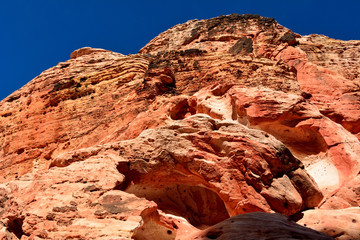 Red colored rocks of Red Rock Canyon in Nevada, USA.