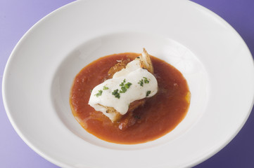 Bacalao en salsa de tomate