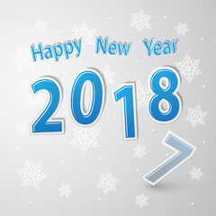 2018 Happy New Year Background Decoration