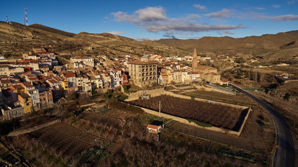 Obraz premium Panoramic view of Igea village in La Rioja province, Spain