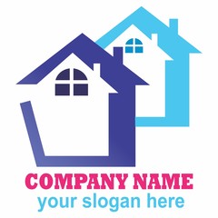 Architecture, Business, Property, Home, House, Icon, Building, Symbol, Estate, Real, Button, Red, Sale, Blue, Window, Housing, Construction, Real Estate, Stock, Logo, Design, Vector, Template