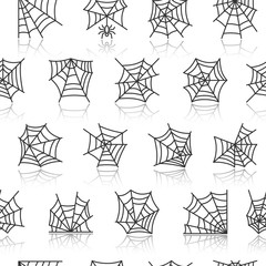 Spider web seamless pattern
