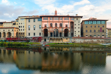 Vasari corridor over the Arno River, florence