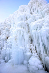Ice waterfall