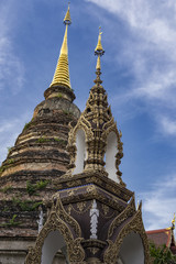 Stupa at a Buddhist temple Chiang Mai Thailand