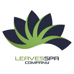 SPA and leaves logo