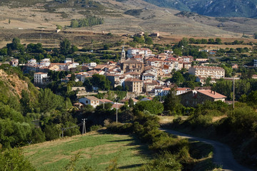 Fototapeta na wymiar Torrecilla en Cameros is a famous village in La Rioja province of Spain