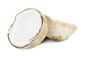 coconut isolated on white background with clipping path