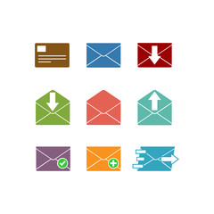 Mail icon.  Illustration