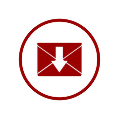 Mail icon.  Illustration