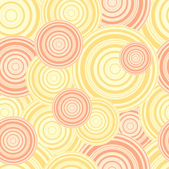 Naklejka premium Vector geometric pattern. Seamless pattern with rounded shapes.