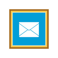 Mail icon.  Illustration