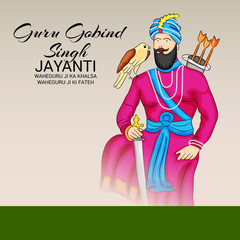 Obraz premium Guru Gobind Singh Jayanti.