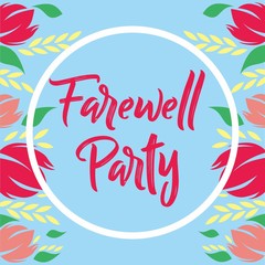 Fototapeta na wymiar Farewell party illustration vector art