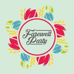 Farewell party illustration vector art
