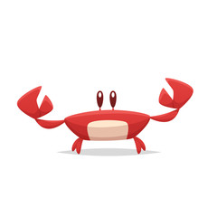 Cartoon crab vector
