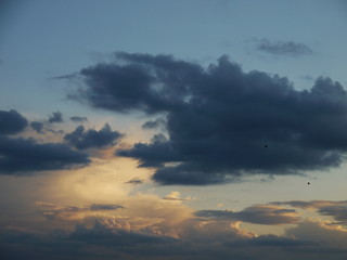 Fototapeta na wymiar cloud twilight