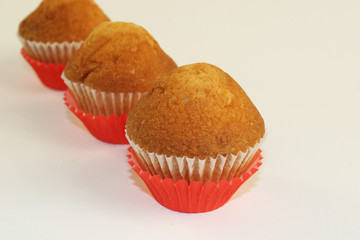 Chocolate muffin closeup