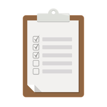 Checkliste Flat Design Icon