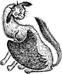 Fabulous winged cat