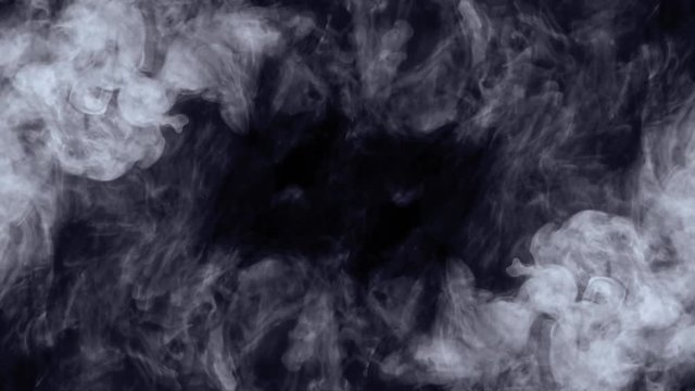 Black Hole. Smoke video for text insertion