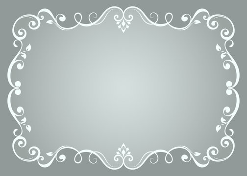 Vintage floral frame design