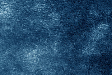 Blue color artificial fur surface.