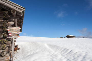 south tirol winter hiking travel landscape