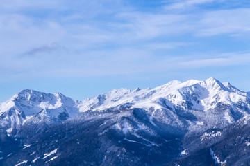 snow mountains landscape luesen south tirol Italy