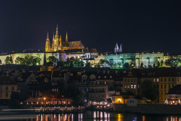 Fototapeta na wymiar View of Prague castle , Czech republic