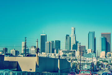 Fototapeta premium Downtown Los Angeles on a clear day