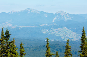 Summer mountain view (Carpathian, Ukraine).