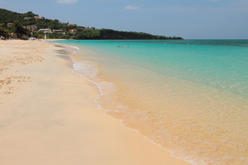 Sandy beach and sea. St. George's, Grenada