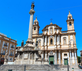 Obraz premium Church of Saint Dominic, Palermo, Sicily, Italy