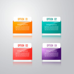 Infographic design vector and marketing icons can be used for workflow layout, diagram, annual report, web design. Business concept with 4 options, steps or processes