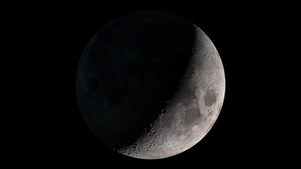 Seamless animation of moon phases with alpha channel. Elements of this image furnished by NASA. - Powered by Adobe