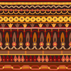 Ethnic seamless stripe pattern. Vector illustration for your cute design.