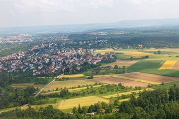 Naklejka premium views of the European landscape from the plane
